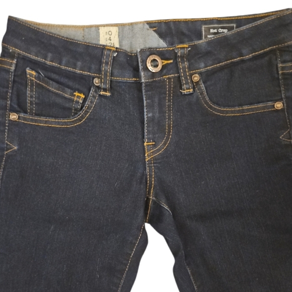 Volcom Super Skinny Cropped Jeans - Dark Denim - 0 - Picture 2 of 6